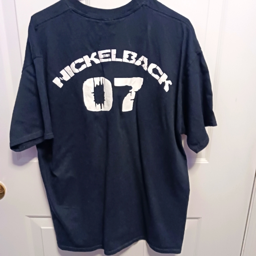 NICKELBACK 2007 Tour Local Crew T Shirt Black XL